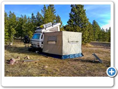 Tent Side Rear Corner - No Stove Pipe Yet