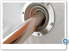 Tent Stove Pipe Flashing Kit - Inside View